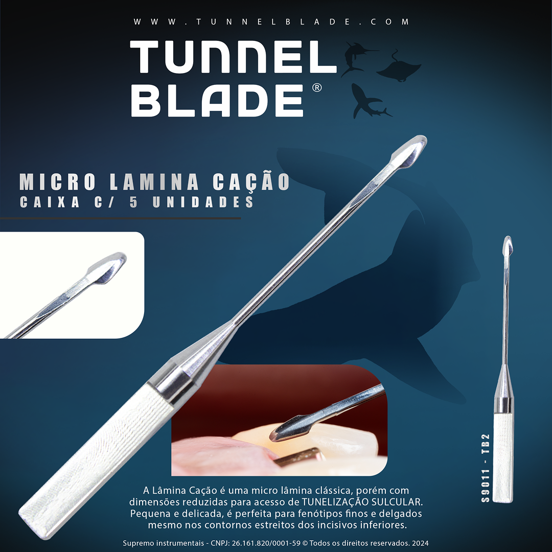 Мікролеза Tunnel Blade TB2 (Cação/Акула) — Упаковка 5 шт